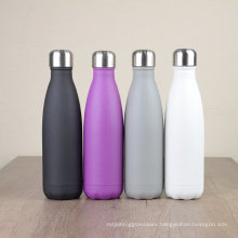 Cola Shaped 500ml 18 8 Stainless Steel Vacuum Flask,Double wall sport water bottle.